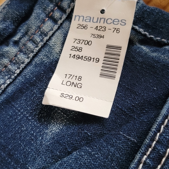 Maurices flare leg Jean 17/18 long new with tags - Picture 6 of 8